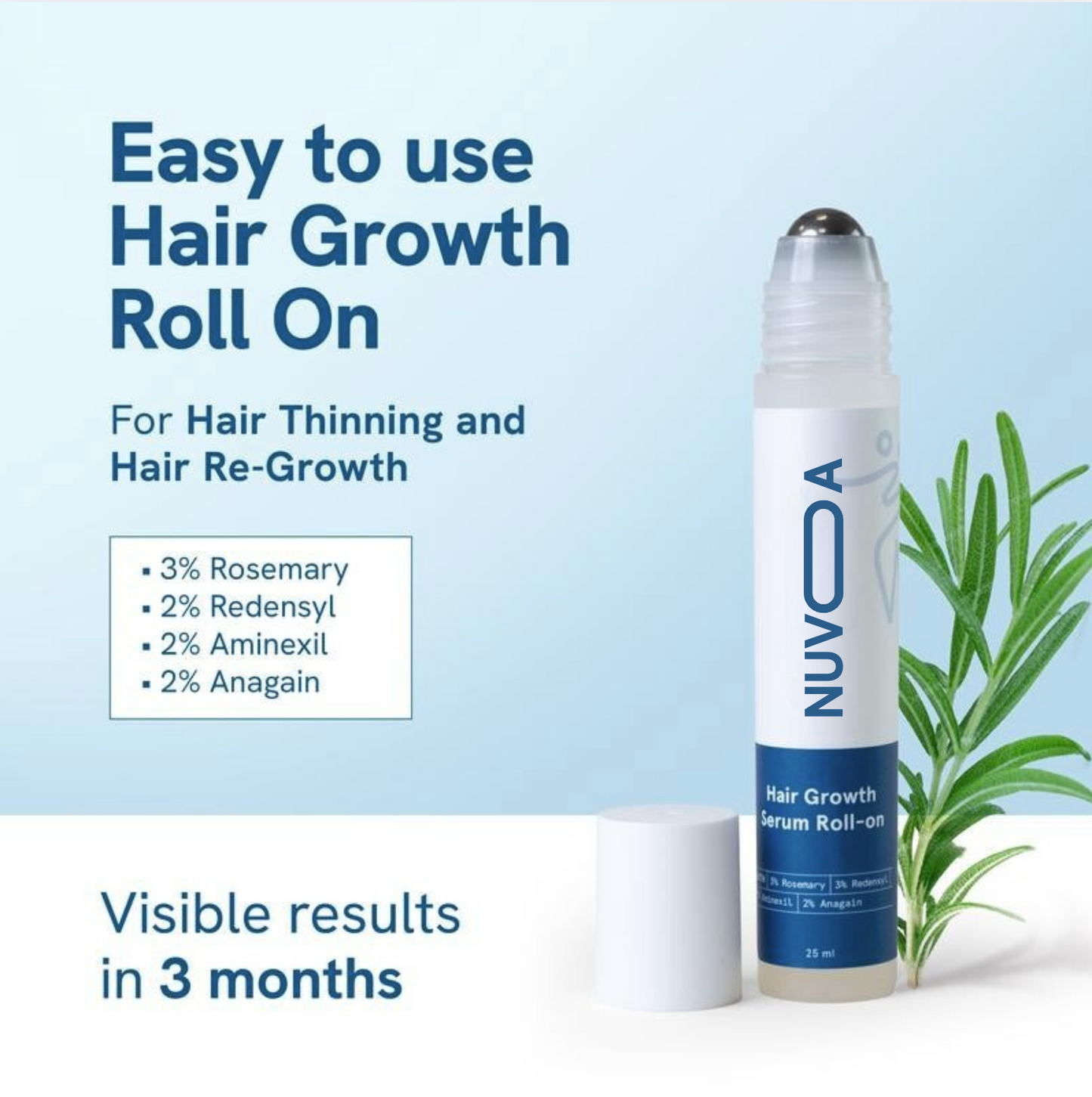 Nuvoa Advanced Hair Growth Roll-On Serum